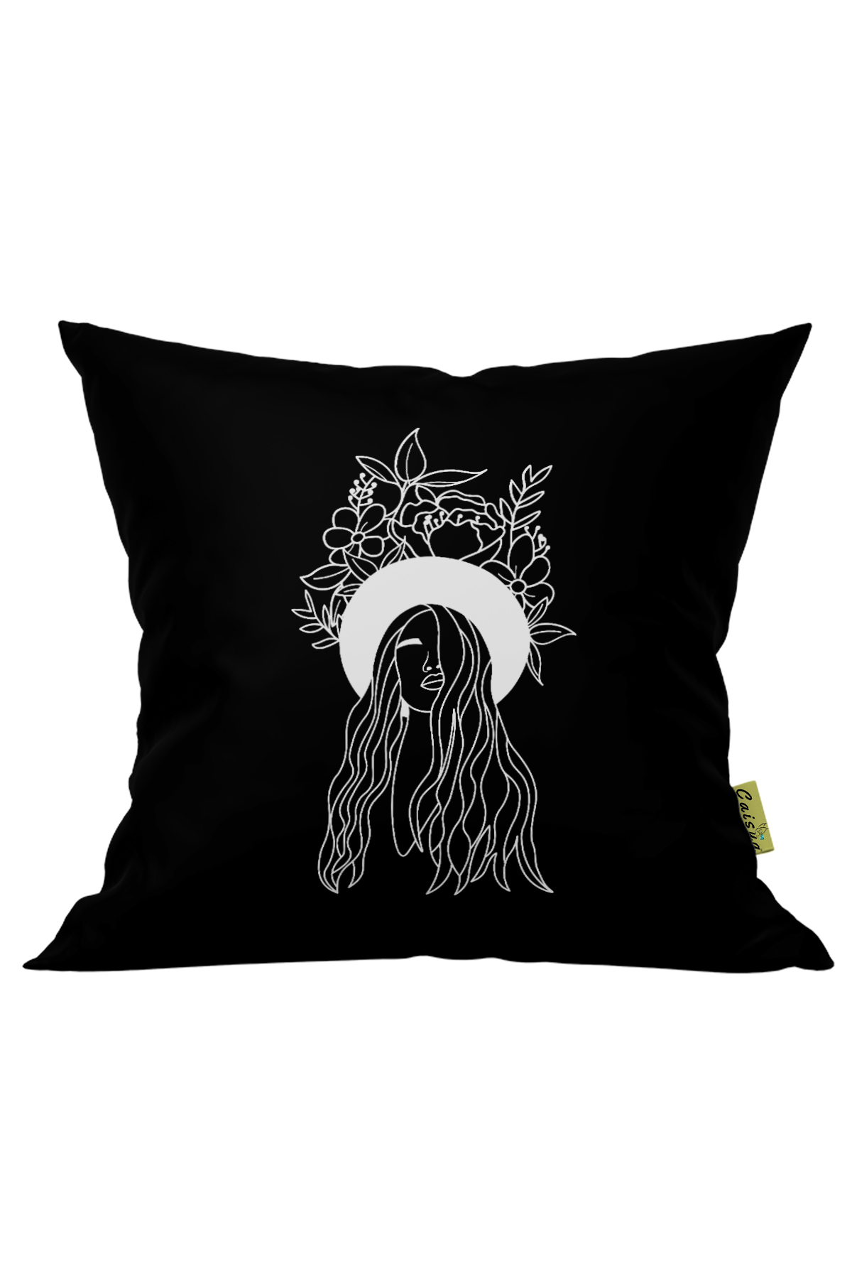 Modern Kız Desenli Çift Yön Dijital Baskılı Dekoratif Kırlent Kılıfı Yastık Kılıfı 39x39cm
