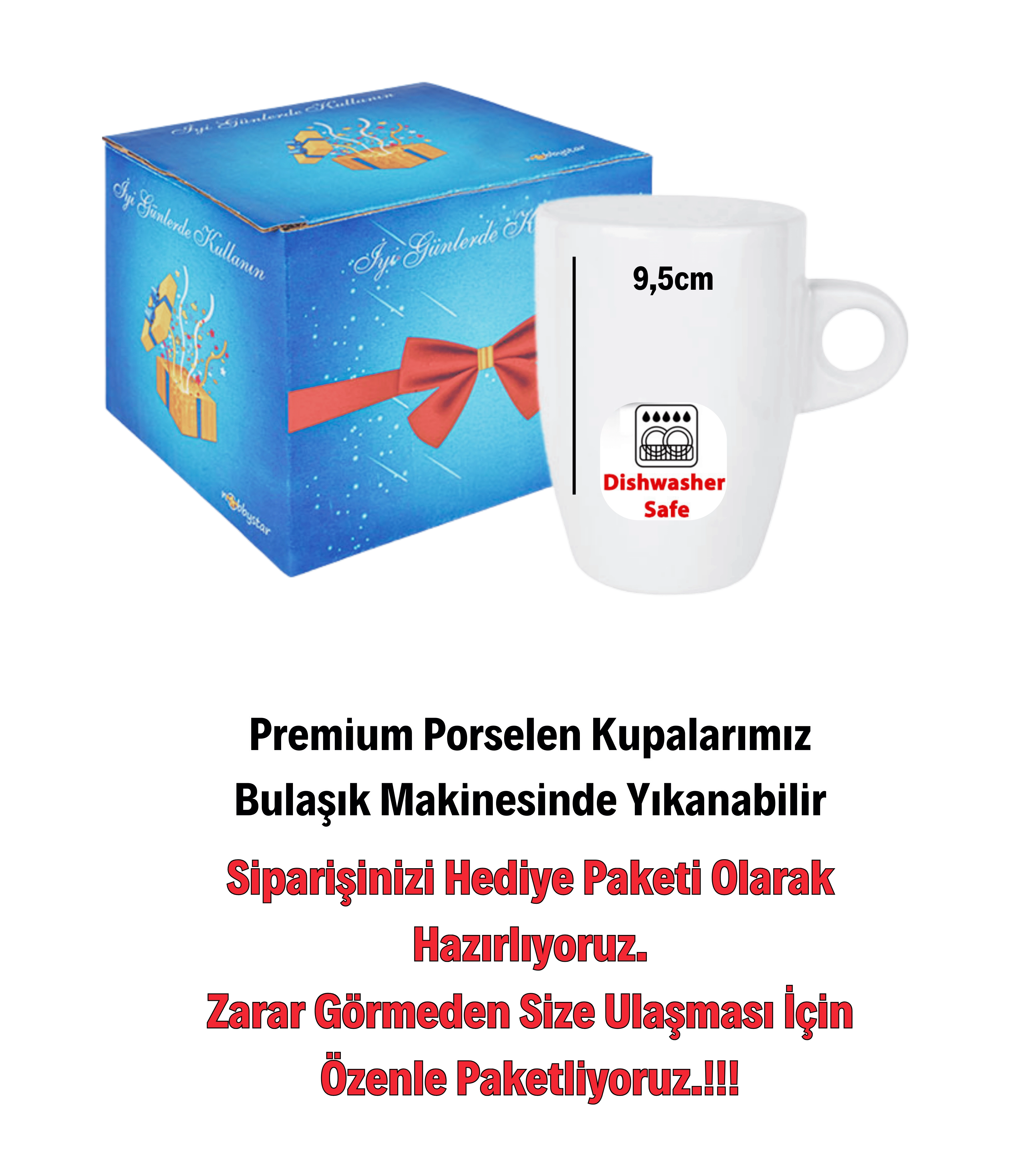 Yılbaşı Hediyesi Mutlu Yıllar Christmas İsimli Baskılı Porselen Latte Kupa Bardak Beyaz