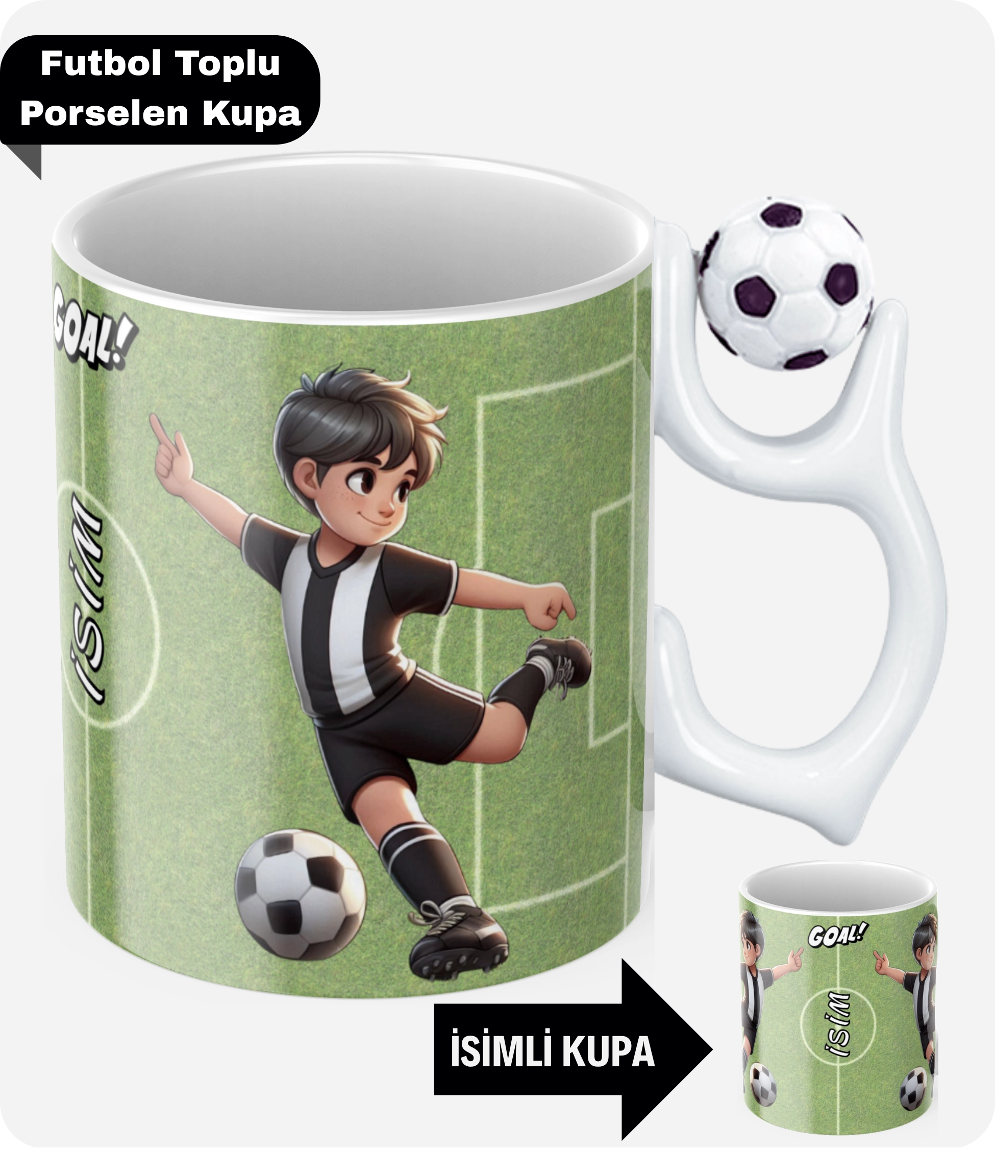 Siyah Beyaz Futbol Kupa Taraftar Yastık Kombin Taraftar Uyku Arkadaşı İkili Set Hediye
