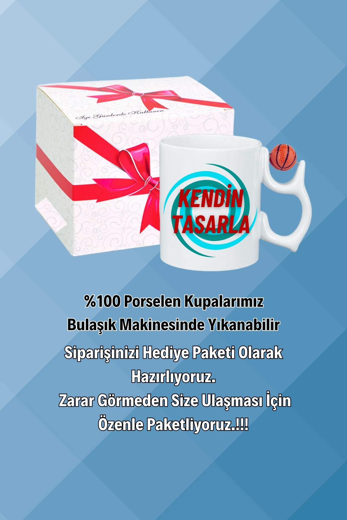 Basketboll Toplu Kupa Kendin Tasarla Kupa Bardak Çay Kahve Fincanı