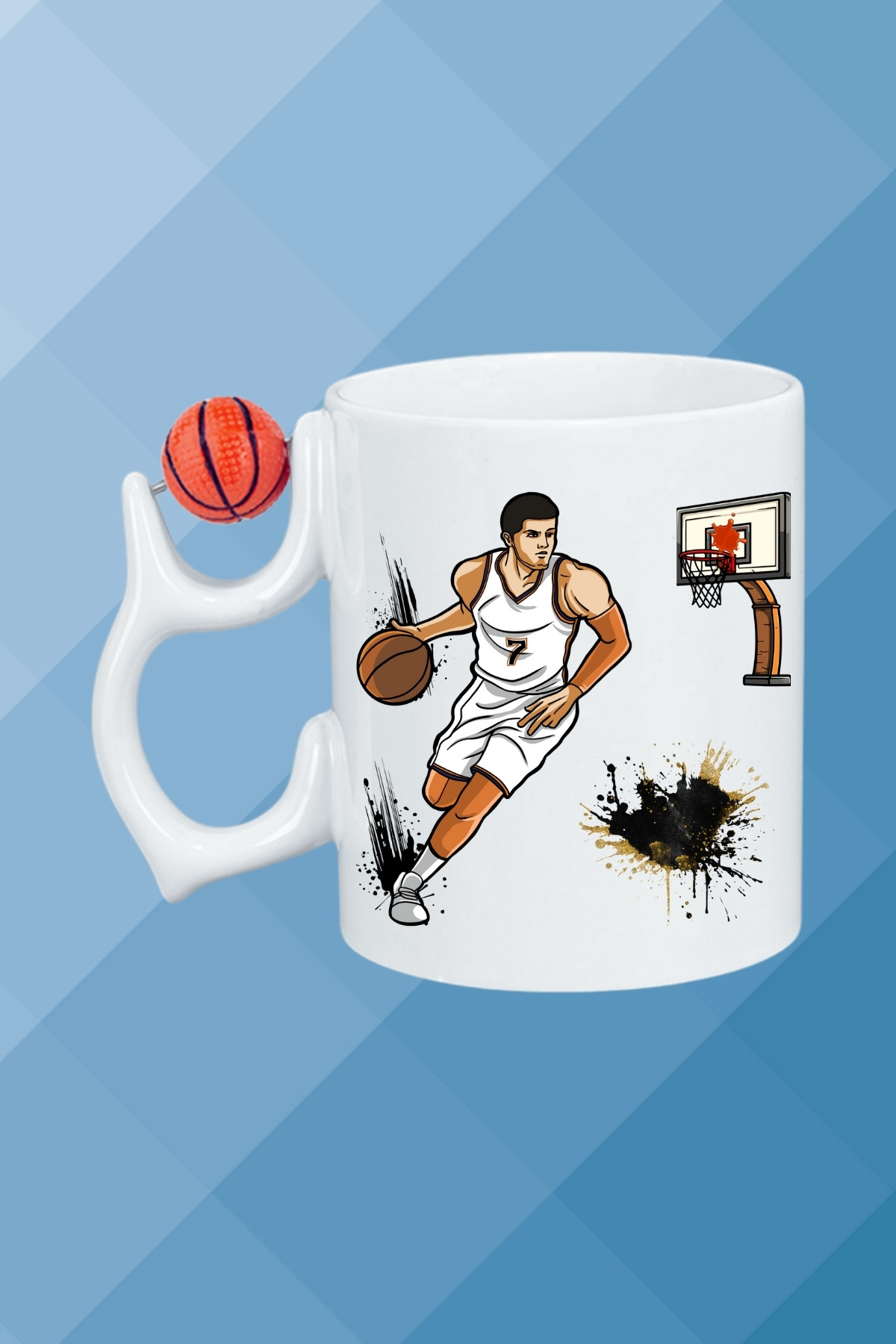 Basketboll Toplu Basket Sever Kupa Bardak Çay Kahve Fincanı-1