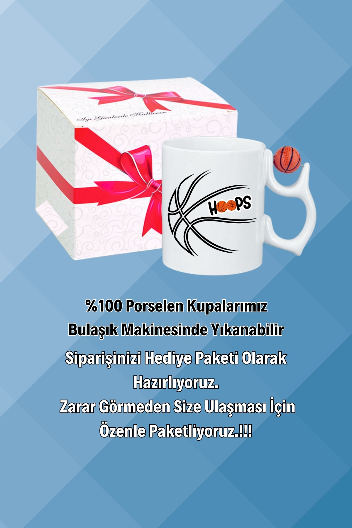 Basketboll Toplu Basket Sever Kupa Bardak Çay Kahve Fincanı-5