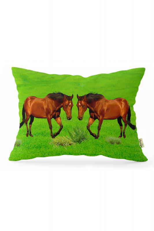 Özel Seri Çift Yön Dijital Baskılı Dekoratif Dikdörtgen Kırlent Kılıfı Yastık Kılıfı 50x30cm