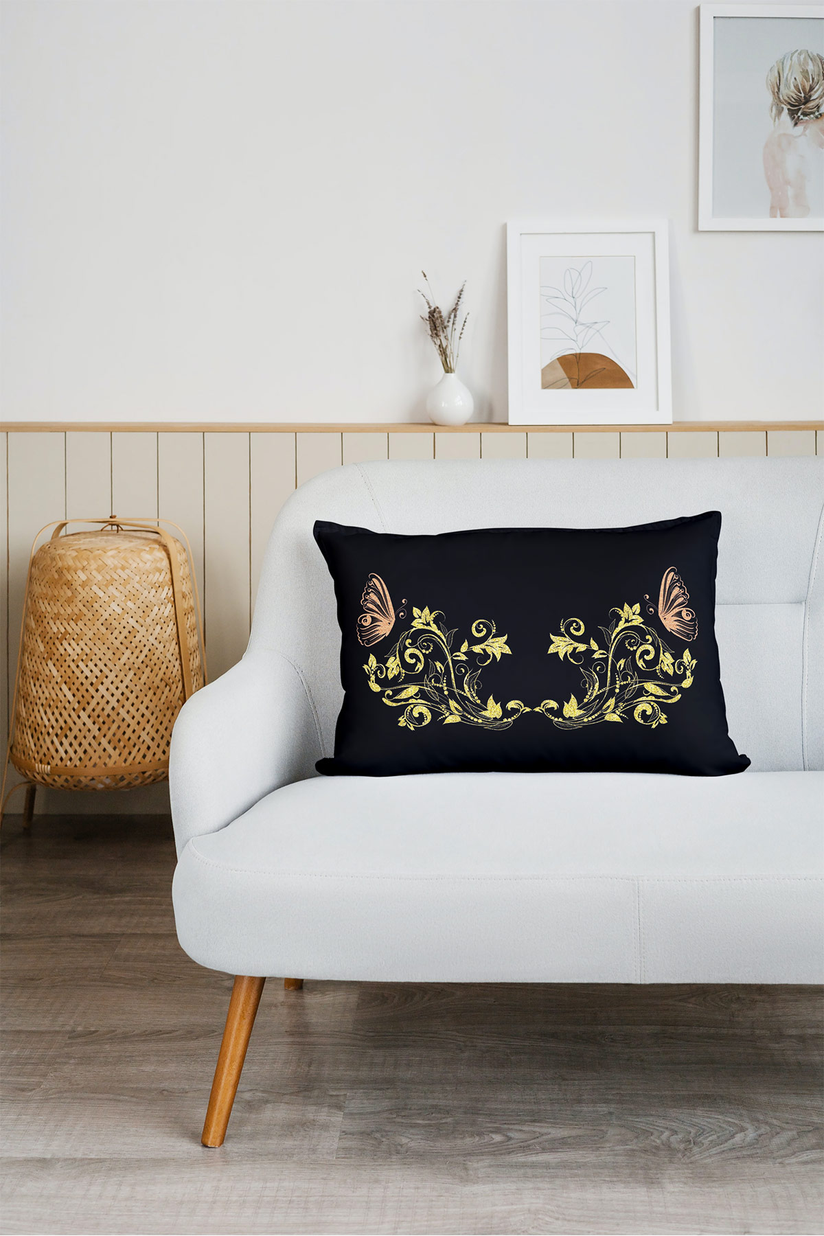 Özel Seri Çift Yön Dijital Baskılı Dekoratif Dikdörtgen Kırlent Kılıfı Yastık Kılıfı 50x30cm