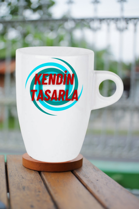 Kişiye Özel Baskılı Beyaz Kupa Kendin Tasarla Kupa Bardak Latte Filtre Kahve Fincanı