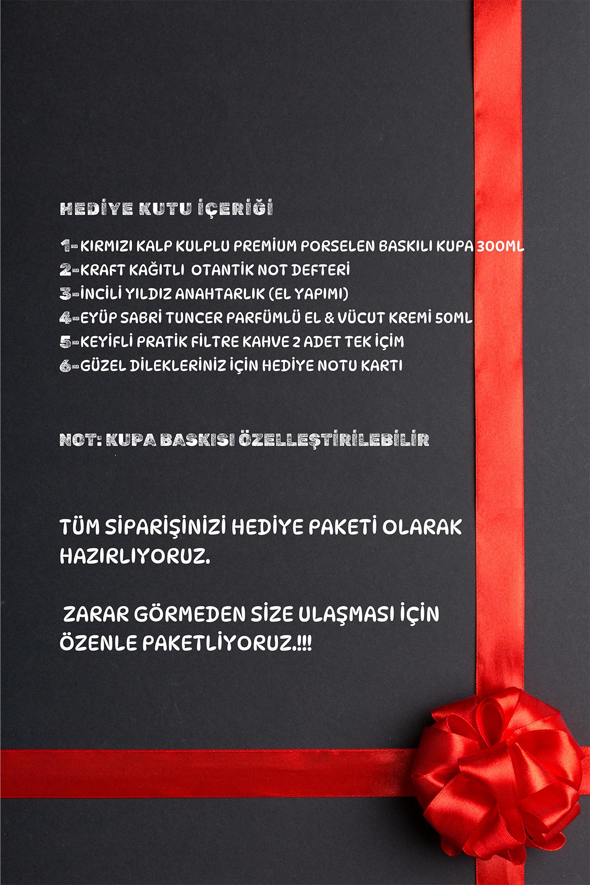 Kişiye Özel Kupa & Not Defteri & Anahtarlık & Parfümlü Krem & Filtre Kahve & Anneye Hediye Seti