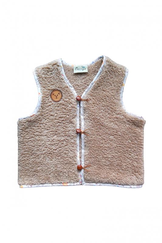 Peluş Bebek Yelek Wellsoft Çocuk Yelek Unisex Polar Yelek Yumoş Yelek