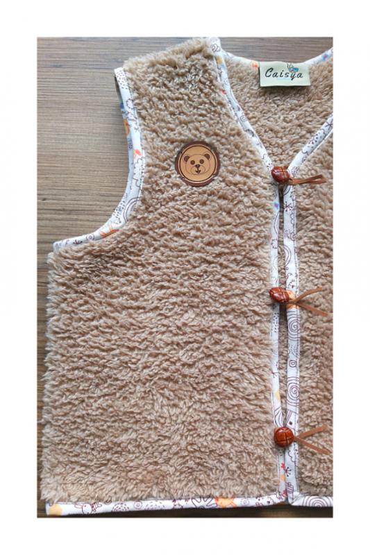 Peluş Bebek Yelek Wellsoft Çocuk Yelek Unisex Polar Yelek Yumoş Yelek