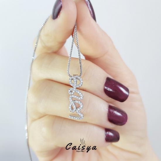 Love Kolye-Küpe-Yüzük Gümüş Set