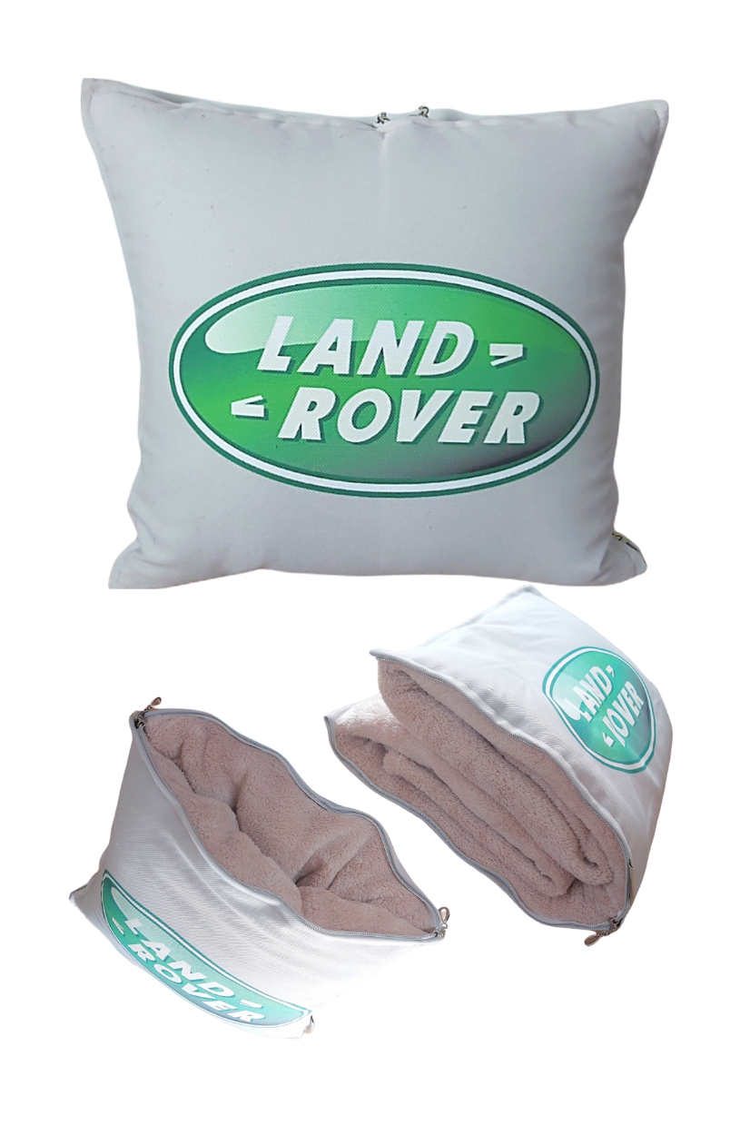 Land Rover Baskılı Battaniyeli Opsiyonel Yastık