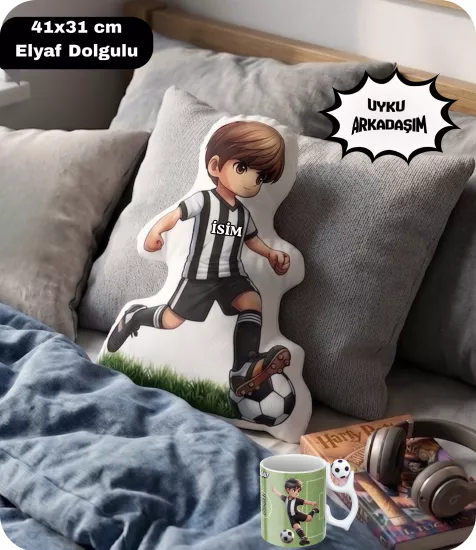 Taraftar Hediyelik Kombin Siyah Beyaz