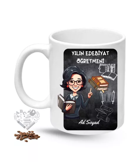Öğretmenler Günü Baskılı Porselen Kupa Bardak Çay Kahve Fincanı