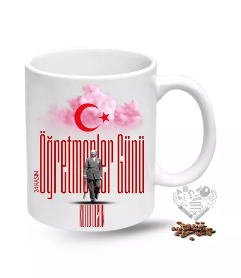 Öğretmenler Günü Baskılı Porselen Kupa Bardak Çay Kahve Fincanı