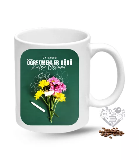Öğretmenler Günü Baskılı Porselen Kupa Bardak Çay Kahve Fincanı