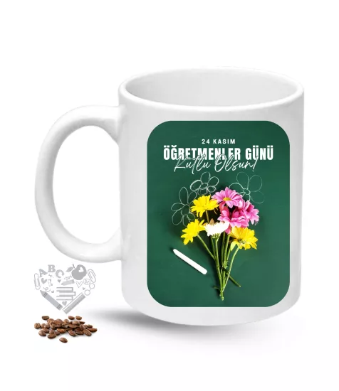 Öğretmenler Günü Baskılı Porselen Kupa Bardak Çay Kahve Fincanı