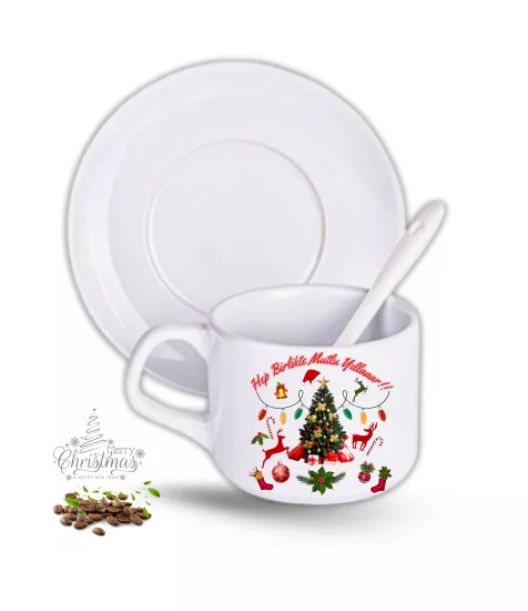 2li Porselen Çay Kahve Fincan Seti