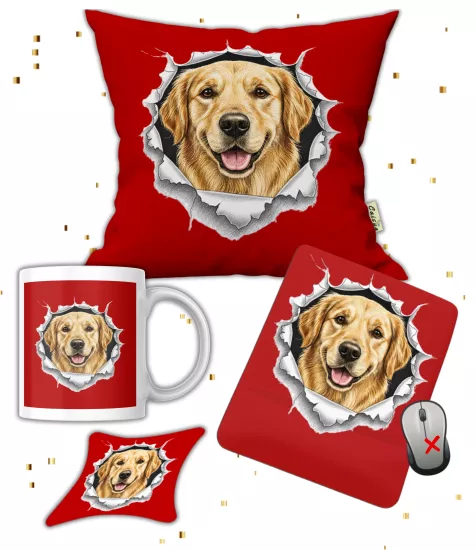 Köpek Sever Hediye Seti Golden Retriever Kişisel ve Kurumsal Hediyeler