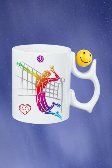 Baskılı Porselen Emoji Toplu Kupa Bardak Çay Kahve Fincanı