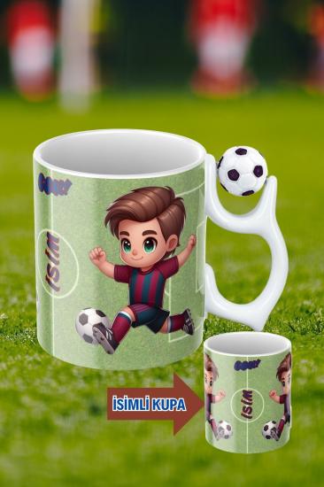 Baskılı Porselen Futbol Toplu Taraftar Kupa Bardak Çay Kahve Fincanı