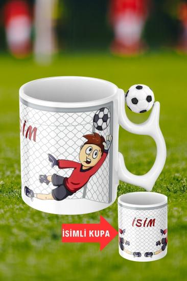 Baskılı Porselen Futbol Toplu Taraftar Kupa Bardak Çay Kahve Fincanı