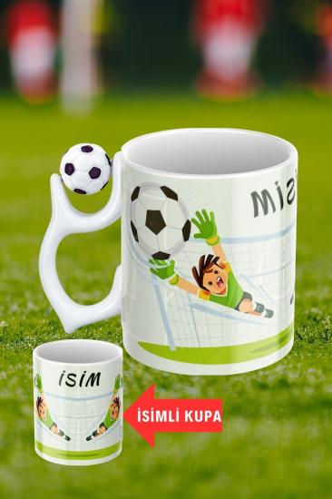 Baskılı Porselen Futbol Toplu Taraftar Kupa Bardak Çay Kahve Fincanı