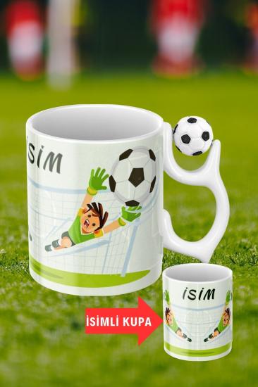 Baskılı Porselen Futbol Toplu Taraftar Kupa Bardak Çay Kahve Fincanı