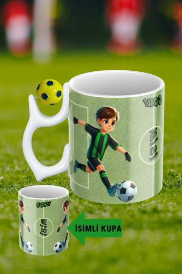 Baskılı Porselen Futbol Toplu Taraftar Kupa Bardak Çay Kahve Fincanı