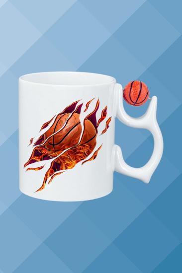 Baskılı Porselen Kupa Bardak Çay Kahve Fincanı