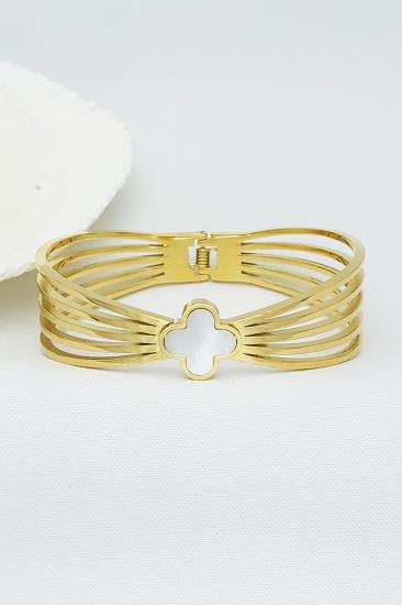 Altın Kaplama Çelik Kelepçe Bileklik Modelleri