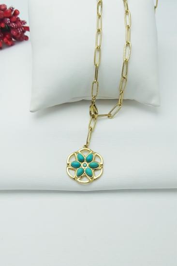 Altın Kaplama Özel Seri Çelik Kolye