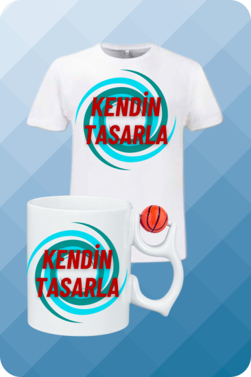 Kişiye Özel Baskılı T-Shirt - Kupa Kombin Set