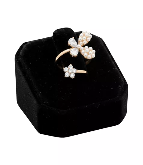 Rose Altın Kaplama Vip Seri Elmas Montür Tektaş Yüzük