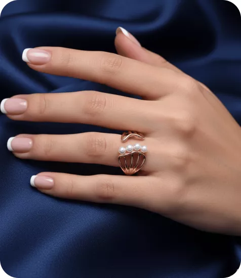 Rose Altın Kaplama Vip Seri Çelik Yüzük